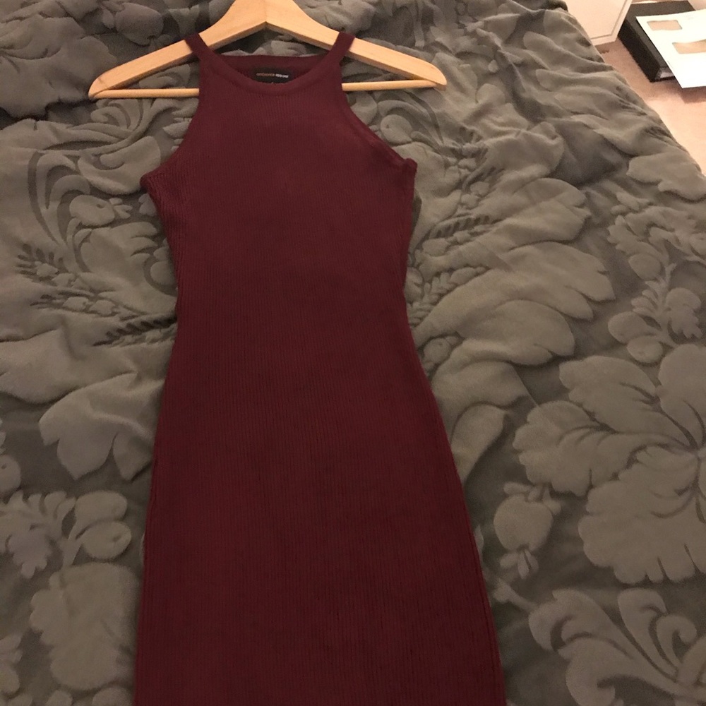 Burgundy dress